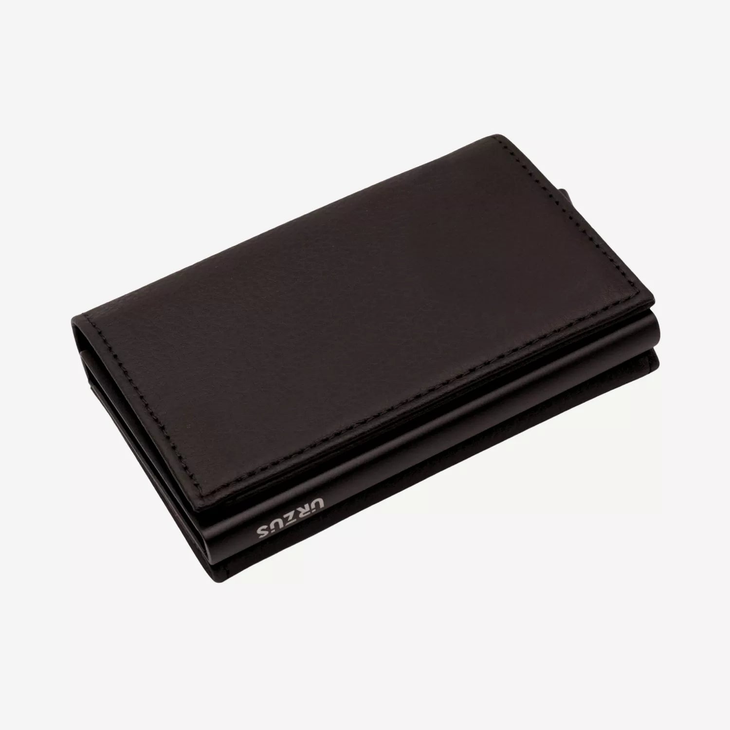 Billetera Anticlonación en cuero Black US203W, vista trasera 2 — accesorio compacto y elegante de Urzus