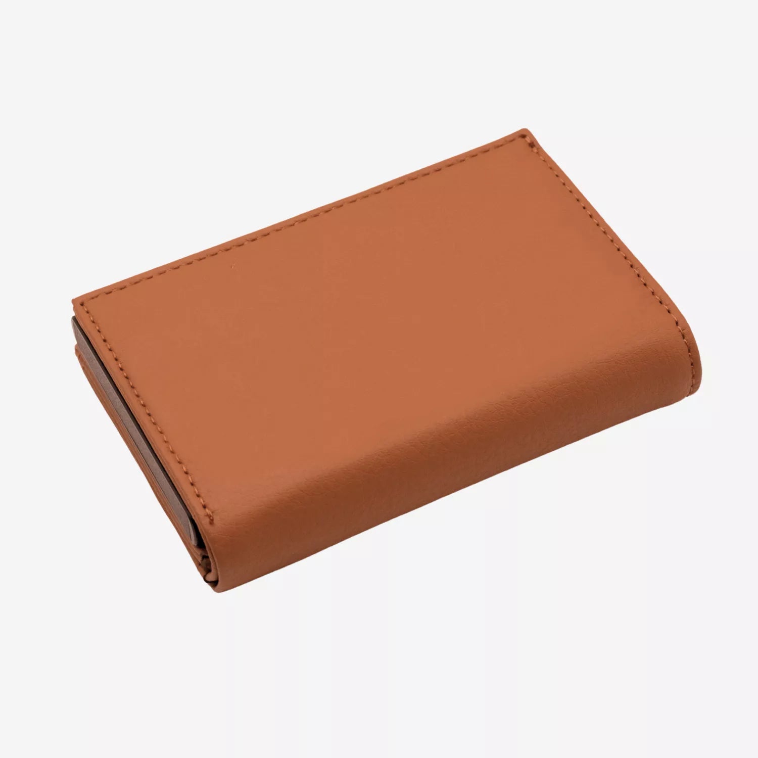 Billetera Anticlonación en cuero Brown US302W, vista trasera 2 — accesorio compacto y elegante de Urzus