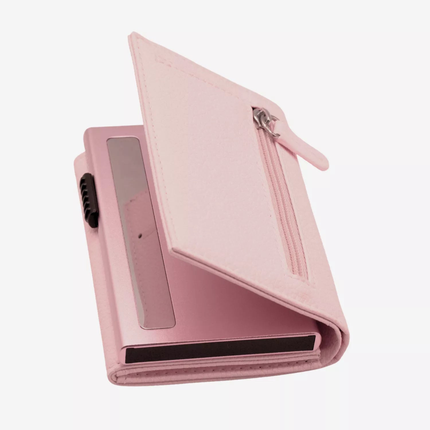 Billetera Anticlonación en cuero Pink US302, vista trasera 1 — accesorio compacto y elegante de Urzus