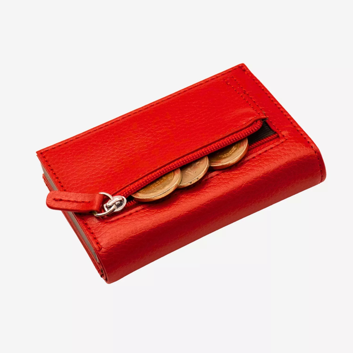 Billetera Anticlonación en cuero Red US302, vista trasera 2 — accesorio compacto y elegante de Urzus