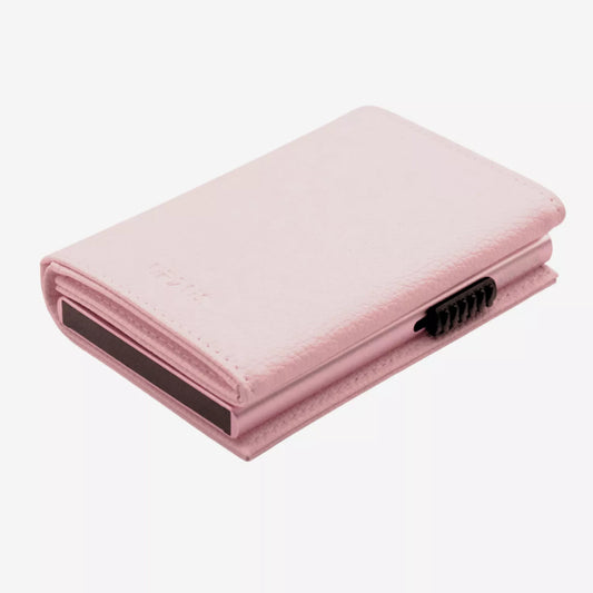 Billetera Anticlonación en Cuero y Aluminio Pink US302