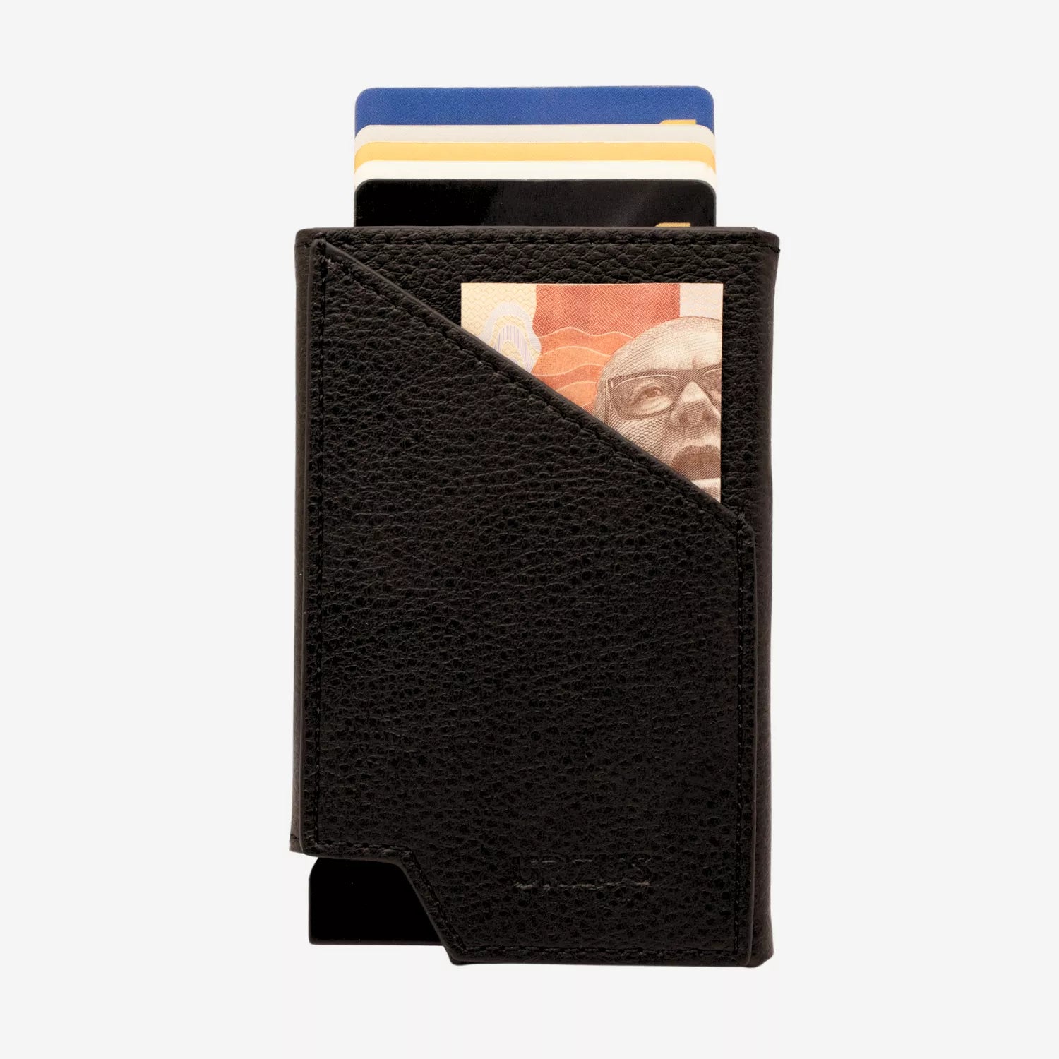 Tarjetero Ultra Delgado con Protección RFID Black US501, vista frontal 2 — ideal para organizar tarjetas, de Urzus