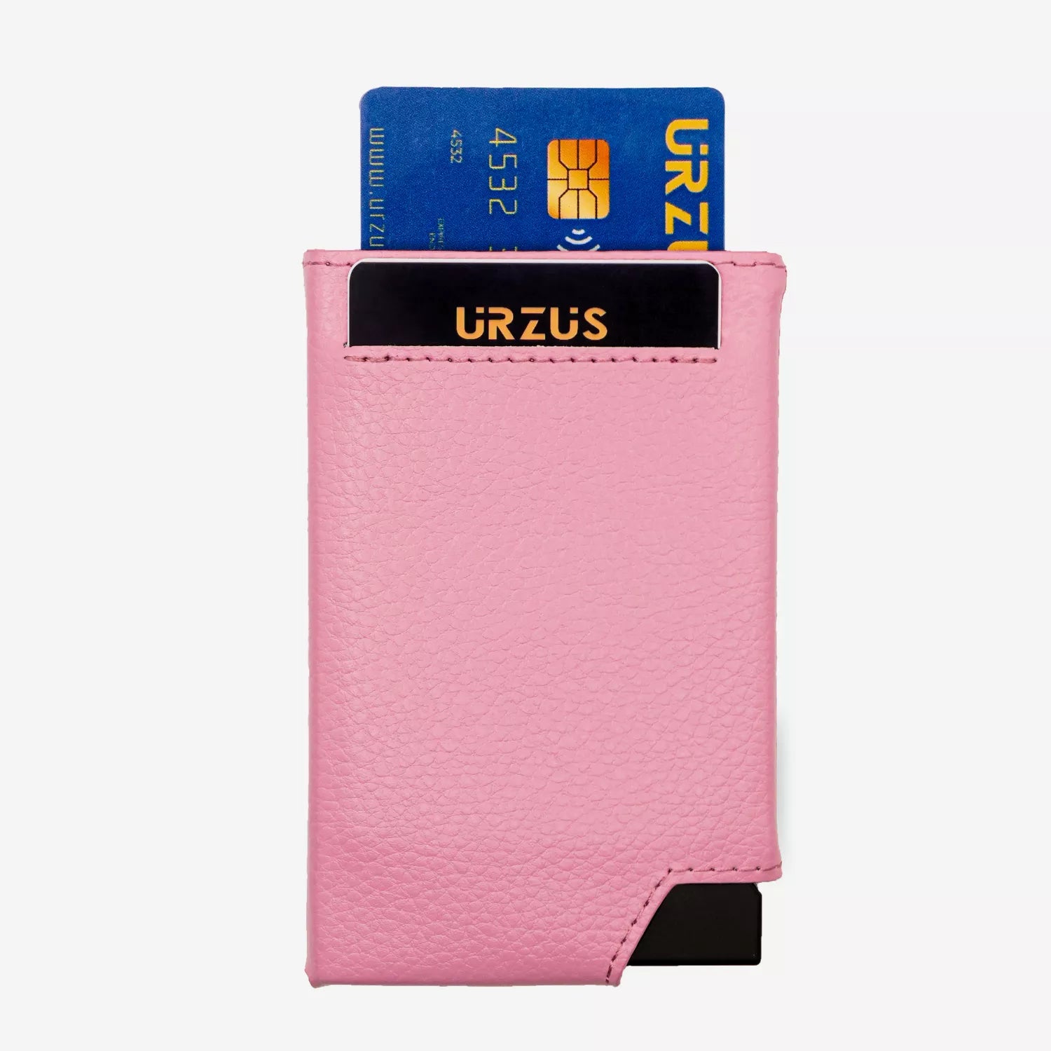Tarjetero Ultra Delgado con Protección RFID Purple US501, vista trasera — ideal para organizar tarjetas, de Urzus
